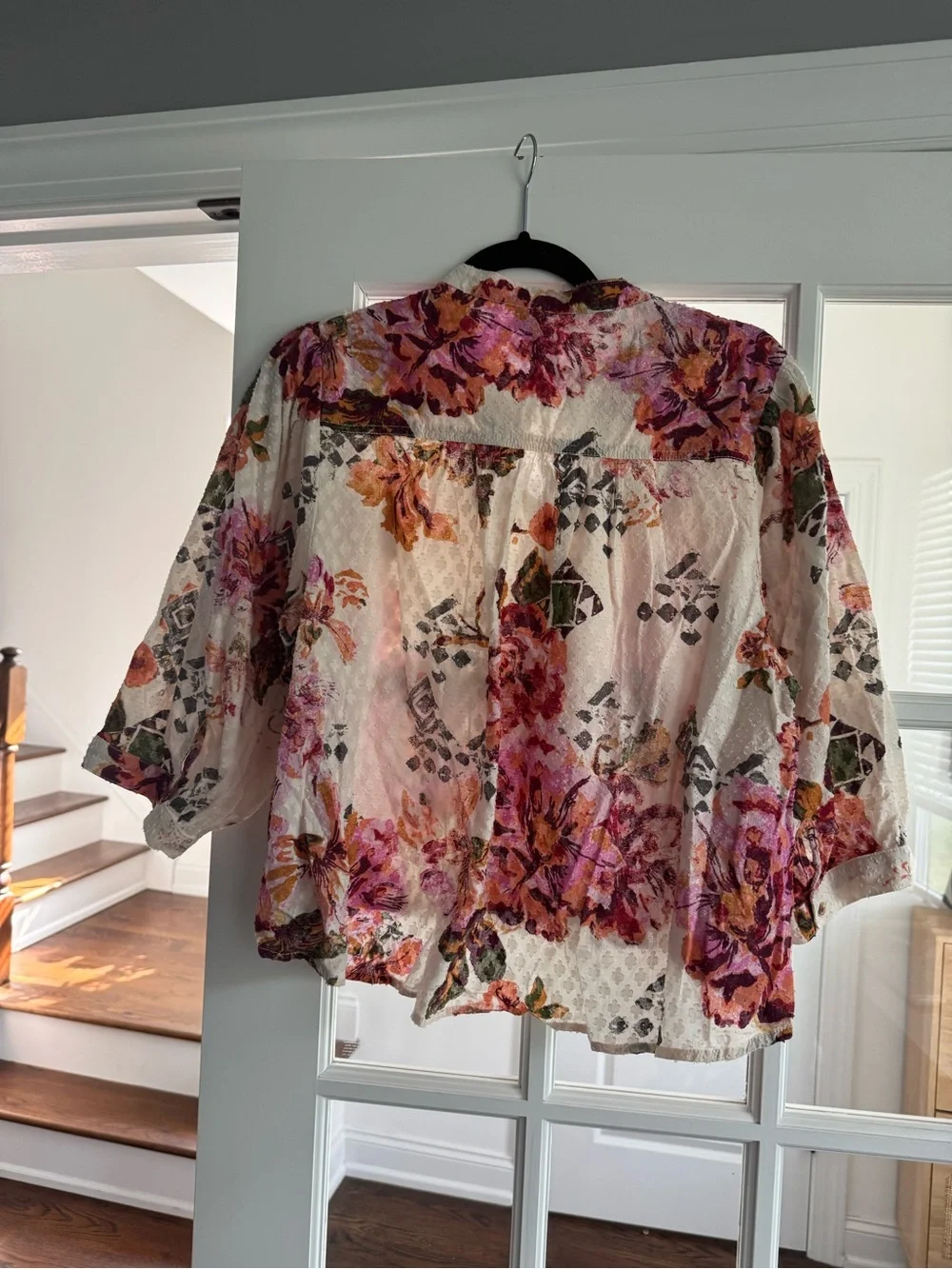Anthropologie Pilcro Cropped Surf Blouse
